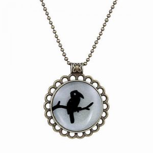 Vintage Animal Luminous Glow Round Pendant Charm Necklace Chain