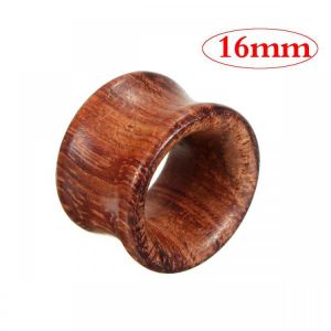 8mm-20mm 1pc Wooden Tunnels Ear Gauges Plugs Hollow Expander