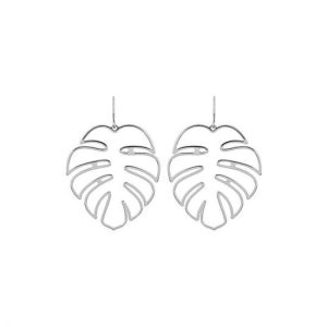 Statement Ear Drop Earring Trendy Hollow Leaves Ethnic Jewelry Long Dangle for Women