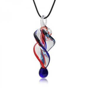 Fashion Crystal Glass Tornado Shape Pendant Necklace Earrings for Women