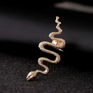 1Pc Exaggerate Snake Left Right Ear Cuff Zinc Alloy Silver Gold Earrings
