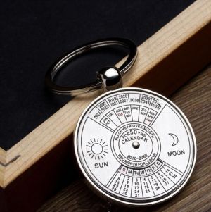 shopping קישוטים Best Gift 2010 To 2060 Years Calendar Metal Key Chain Personalized Key Ring