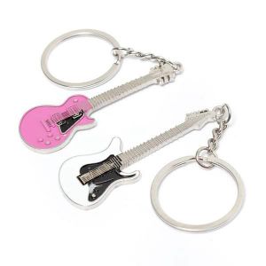 Mini Guitar Bass Musical Instrument Pendant Couple Key Chain Gift