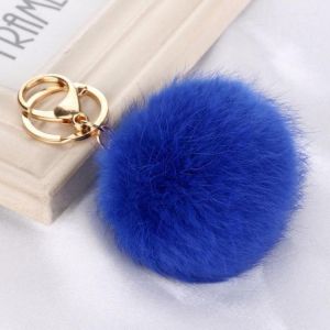 shopping קישוטים Cute Soft Multicolors Fur Ball Pendant Hang Bag Car Key Chain Ring Decoration Gift