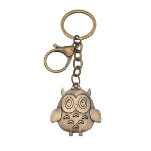 Metal Animal Pendant Owl Giraffe Eagle Key Chain Unisex Accessories