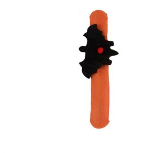 Pumpkin Spider Ghost Slap Bracelet Halloween Snap Slip Wristband Party Decoration for Kid