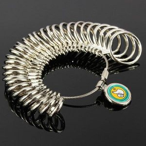 31pcs Metal Finger Ring Sizer Tool Jewelry Measure Gauge Tool