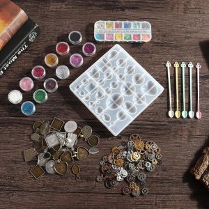 Silicone Resin Casting Mold Kit Set DIY Jewelry Pendant Making Mould Epoxy Craft DIY