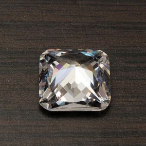 15mm Transparent Square Loose Gemstone Gem Design Ring Necklace DIY