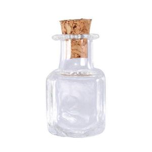10x25mm Multicolor Mini Glass Square Message Wishing Bottle Vial