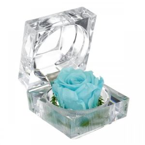 Eternal Flower Decoration Ring Box Colorful Rose Wedding Gifts Jewelry Box