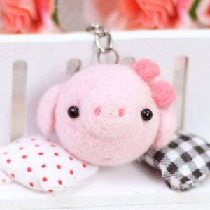 Creative 12 Chinese Zodiac Wool Felt Animals Keychain Wool Felting Needle Kits DIY Tools Craft Learner Design