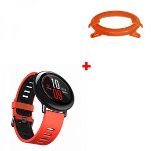 22mm Double Color Silicone Watch Band Plus Colorful PC Watch Frame for Amazfit 2/2S