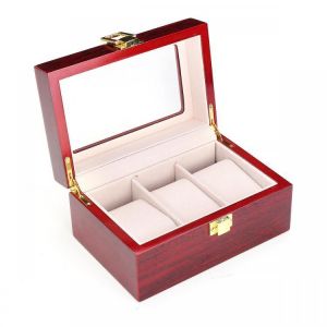 shopping ציוד לשעונים Wooden Watch Box Display Box Jewelry Box Storage Box Six Grid Three Grid