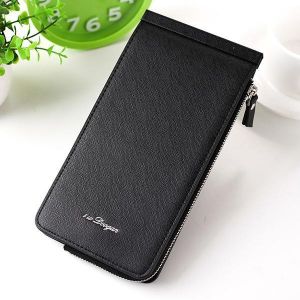 Women Microfiber Leather Multi Card Slots Wallet Card Holder Phone Bag