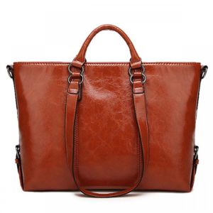 Women Fashion Minimalist Handbag Leisure Business Shoulder Bag Tote Bag