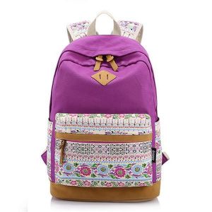 Floral Girl Backpack Women Leisure Backpack Students Backpack Teenager School Bags
