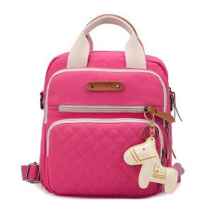 Women Vintage Canvas Handbag Casual Backpack Cute Horse Shoulder Bags