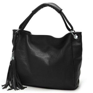 PU Leather Women Vintage Tassel Handbag Luxury Handbag Tote Crossbody Bags