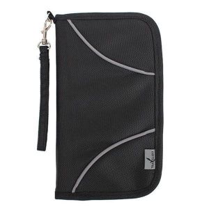 Travel Passport Holder Zipper RFID Blocking Credit Card Long Wallet Casual Clutches Bags