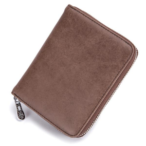 Genuine Leather RFID 24 Card Slot Large Capacity Card Holder Passport Case For Men Women