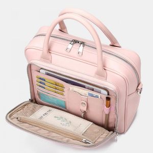 Brenice Women Designer Travel Laptop Bag Solid Crossbody Bag
