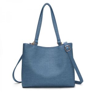 Women Pure Color Solid Multifunction Detachable Bottle Bag Shopping Shoulder Bag Handbag
