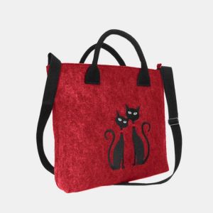 Women Fashion Crossbody Bag Cat Pattern Handbag