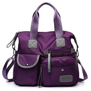 Women Nylon Waterproof  Large Capacity Multi Pocket Multifunction Handbag  Crossboby Bag