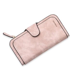 14 Card Slots Woman Four Fold Wallet Purse Faux Leather Card Bag Multi Card Slots Phone Bag
