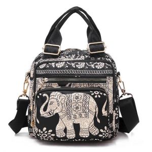 Women Cute Backpack Handbag Nylon Crossbody Bag Tote Bags