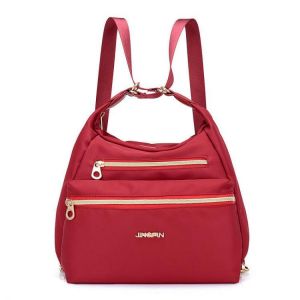 Women Nylon Waterproof Double-sided Crossbody Bag Multifunctional Shoulder Bag Backpack