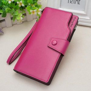 Women 11 Credit Card Holders 6 inches Cell Phone PU Leather Wallet Clutch Wallet