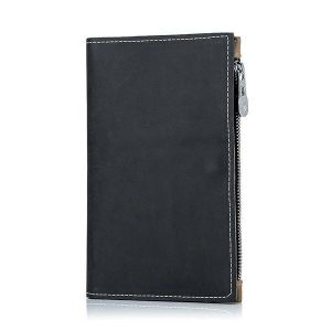 Men Women Genuine Leather Minimalist Wallet Passport Storage Bag Card Holder Coin Purse
