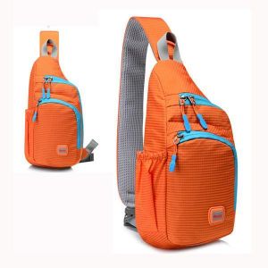 Unisex Men Women Waterproof Nylon Chest Bag Outdoor Sport Crossbody Bag