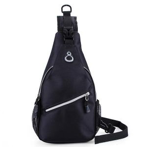 Women Newest Crossbody Bag Solid With Earphone Hole Chest Bag Shoulder Bag
