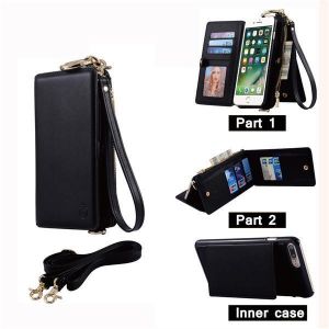 Genuine Leather Multifunctional iPhone6/6s/6 plus/6s plus Phone Case Wallet Card Holder Phone Bag