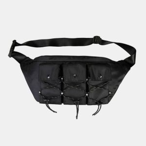 Men Women Fashion Multi-pocket Light Weight Shoulder Bag Crossbody Bag