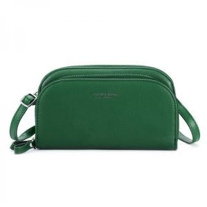 Pierre Loues Women Solid 8 Card Slot Card Bag Multi-slot Phone Bag Leisure Crossbody Bag