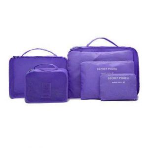 6Pcs Waterproof Cube Travel Storage Bags Clothes Pouch Nylon Luggage Organizer Travel