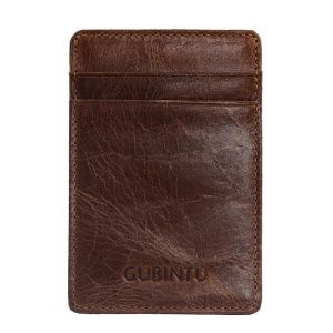 shopping תיקי גברים Men RFID Blocking Secure Card Holder Thinnest Credit Card Holder with 4 Card Slots