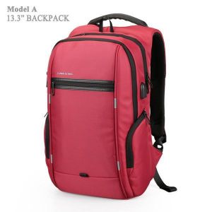 KINGSONS Men Women 13/15/17 Inches Computer Bag Anti Theft Travel Backpack with USB Charging Port