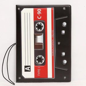 PVC  Passport Holder 3D Tape Recorder Card Holder Travel Passport Covers