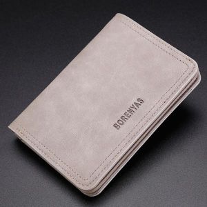 shopping תיקי גברים Men Short Soft Durable Retro Fashion Zipper Pocket Coin Bag Wallet