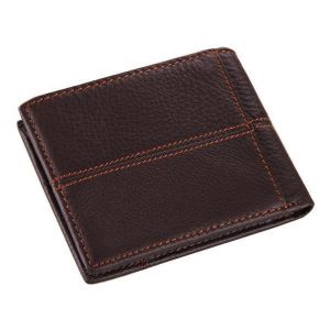 Men Business Genuine Leather Retro Card Holder Money Bag Wallet