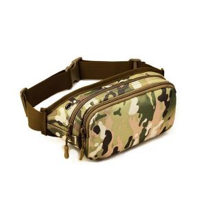 Men Women Tactical Mobile Music Pockets Waterproof Waist Bag Capacity Running Hiking Shoulder Bag