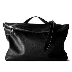 Ekphero Men Handbag Casual Multifunction Foldable Solid Crossbody Bag Business Bag