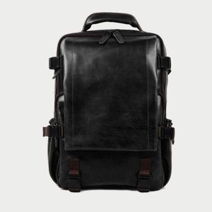 Ekphero Men Solid Casual Multifunction Laptop Flap Backpack