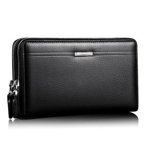 Men Clutch Wallet Waterproof Business Long Zipper Wallet Phone Holder