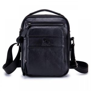 Vintage Genuine Leather Business Bag Shoulder Bag Crossbody Bag For Men